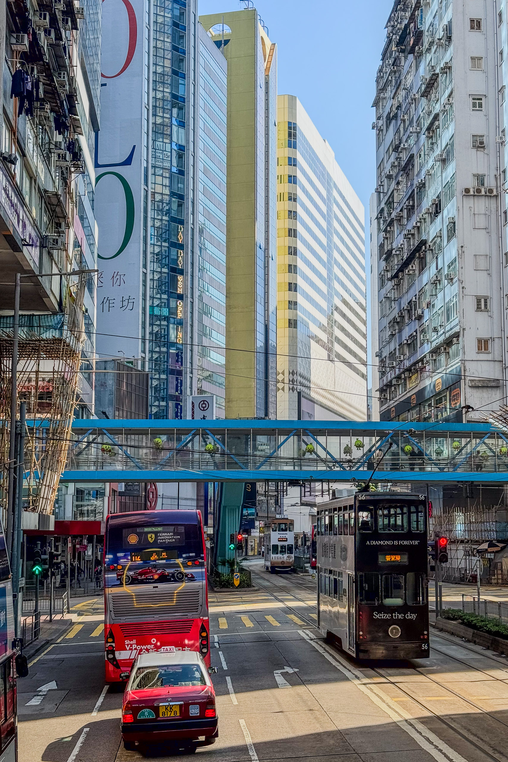 The trams of Causeway Bay