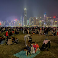 West Kowloon Cultural District before the fireworks